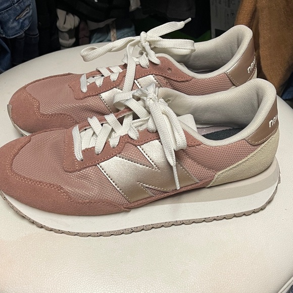 New Balance Shoes - New Balance 237 Women's Rose and Beige Sneakers 8.5